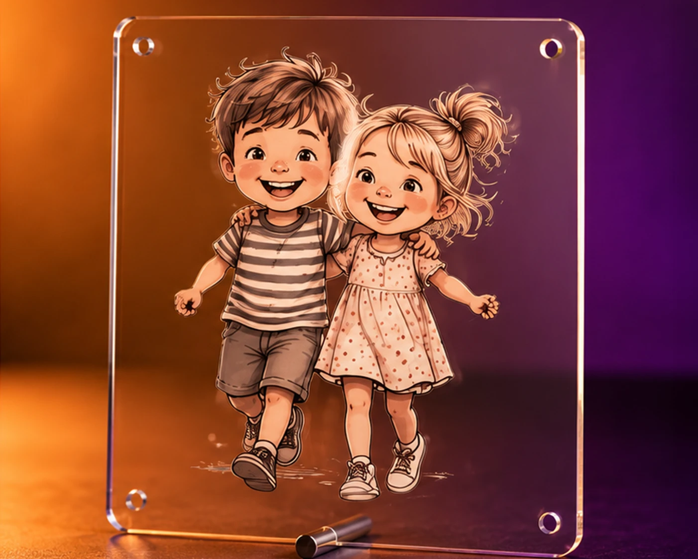 Acryl-Wandgemälde personalisiert als Premium-Geschenk verkaufsfertig